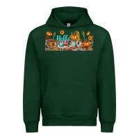 Forest Green hello pumpkin libbey glass Urban Hoodie - BundleAndBundleShop