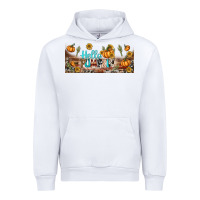 White hello pumpkin libbey glass Urban Hoodie - BundleAndBundleShop