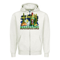 Oatmeal Heather Midnight Margaritas Zipper Hoodie - texasbilliewilder