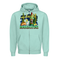 Seafoam Midnight Margaritas Zipper Hoodie - texasbilliewilder