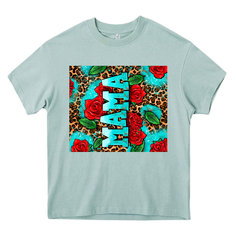 Rose Leopard Mama Heavy Core Tee by AdoDesignShop | Teevron
