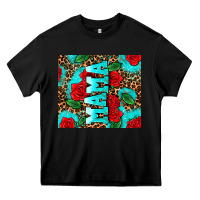 Black rose leopard mama Heavy Core Tee - AdoDesignShop
