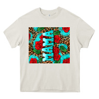 Cream rose leopard mama Heavy Core Tee - AdoDesignShop