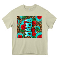 Mossy rose leopard mama Heavy Core Tee - AdoDesignShop
