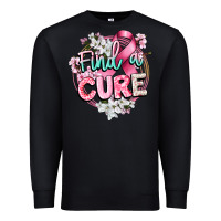 Black find a cure cancer awareness Premium Sweatshirt - CowGirlArtShop