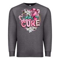 Charcoal Heather find a cure cancer awareness Premium Sweatshirt - CowGirlArtShop