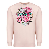 Pale Pink find a cure cancer awareness Premium Sweatshirt - CowGirlArtShop