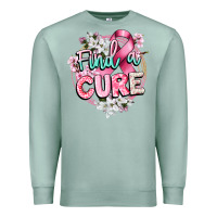 Seafoam find a cure cancer awareness Premium Sweatshirt - CowGirlArtShop