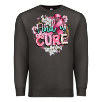 Smoke find a cure cancer awareness Premium Sweatshirt - CowGirlArtShop
