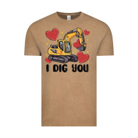 Vintage Coffee i dig you valentines excavator Vintage Tee - MaliasSmallBusiness