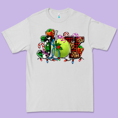 Joy And Tennis Christmas Premium Tee Designed By Adodesignshop