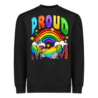 Black Western Proud Mom Heavyweight Sweatshirt - BundleAndBundleShop