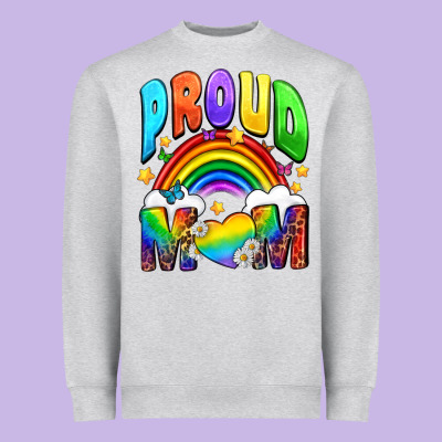 Western Proud Mom Heavyweight Sweatshirt Designed By Bundleandbundleshop