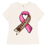 Bone breast cancer sport ribbons Ladies Tee - AdoDesignShop