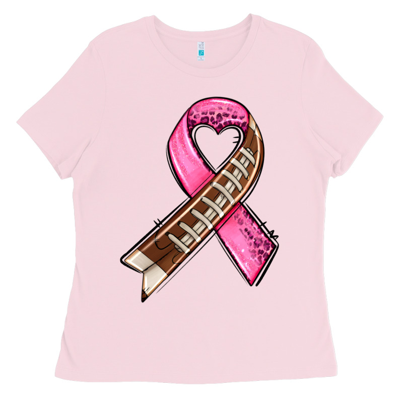 Breast Cancer Sport Ribbons Ladies Tee by AdoDesignShop | Teevron