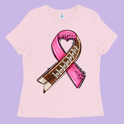 Breast Cancer Sport Ribbons Ladies Tee Designed By Adodesignshop