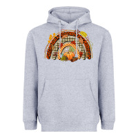 Heather Grey fall rainbow Heavyweight Hoodie - CowGirlArtShop