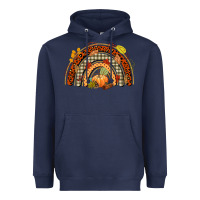 Navy fall rainbow Heavyweight Hoodie - CowGirlArtShop