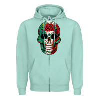 Mexican Skull Zipper Hoodie | Teevron