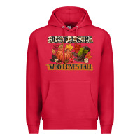 Cardinal just a girl who loves fall Premium Hoodie - CowGirlArtShop