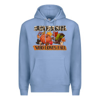 Colony Blue just a girl who loves fall Premium Hoodie - CowGirlArtShop
