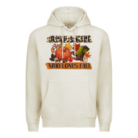 Oatmeal Heather just a girl who loves fall Premium Hoodie - CowGirlArtShop