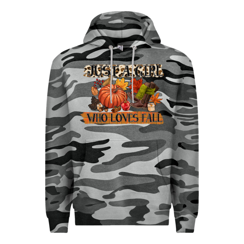 Just A Girl Who Loves Fall Premium Hoodie by CowGirlArtShop | Teevron