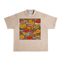 French Oak pumpkin plaid sunflower seamless Urban Heavy Tee - AdoDesignShop