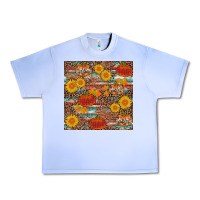 Grape Ice pumpkin plaid sunflower seamless Urban Heavy Tee - AdoDesignShop