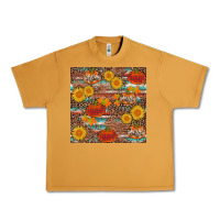 Peanut Butter pumpkin plaid sunflower seamless Urban Heavy Tee - AdoDesignShop