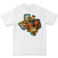 White rodeo sunflower texas map Premium Tee - JahusDesignShop