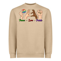 Peace Love Pride Heavyweight Sweatshirt | Teevron