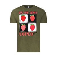 Vintage Olive you are berry loved Vintage Tee - MaliasSmallBusiness