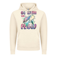Vintage Artic go with flow turtle Vintage Hoodie - MaliasSmallBusiness