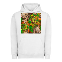 Pigment Lunar Rock St. Patrick's Day Horse With Horseshoes Seamless Urban Hoodie - FaDigitalArtStudio