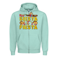 Seafoam No Siesta Let's Fiesta Zipper Hoodie - texasbilliewilder