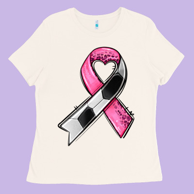 Breast Cancer Sport Ribbons Ladies Tee Designed By Adodesignshop