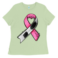 Matcha breast cancer sport ribbons Ladies Tee - AdoDesignShop