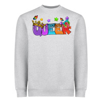 Heather Grey Western Queer LGBTQ+ Heavyweight Sweatshirt - BundleAndBundleShop