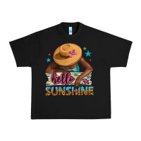Black hello sunshine Urban Heavy Tee - NancyCooperArtShop