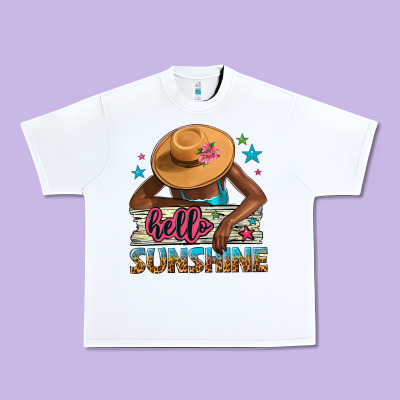 Hello Sunshine Urban Heavy Tee Designed By Nancycooperartshop