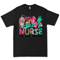 Black nurse coffee scrubs rubber gloves Premium Tee - Jasminsmagicworld