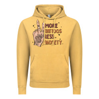 Vintage Mustard more tattoos less anxiety Vintage Hoodie - MaliasSmallBusiness