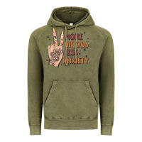 Vintage Olive more tattoos less anxiety Vintage Hoodie - MaliasSmallBusiness