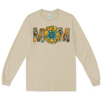 Mushroom Western Mom With Gemstone And Sunflower Long Sleeve Tee - BundleAndBundleShop