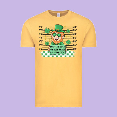 May The Luck Of The Irish Be With You Vintage Tee Designed By Maliassmallbusiness