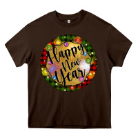 Chocolate Brown christmas happy new year Heavy Core Tee - Artiststas
