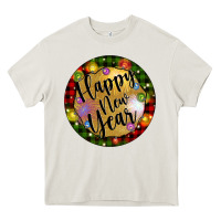 Cream christmas happy new year Heavy Core Tee - Artiststas