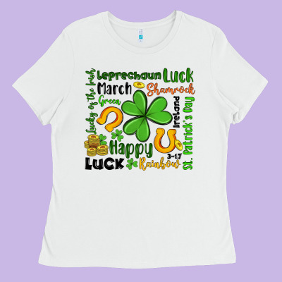 St Patrick S Day Ladies Tee Designed By Artiststas
