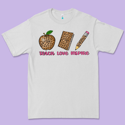 Teach Love Inspire Leopard Premium Tee Designed By Adodesignshop